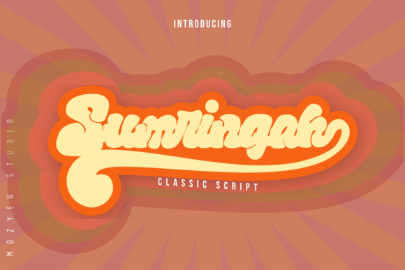 Sumringah Font Poster 1