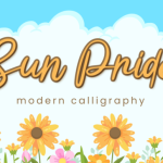 Sun Pride Font Poster 1