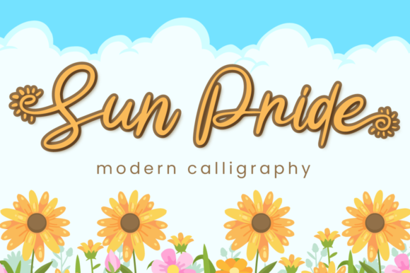 Sun Pride Font Poster 1