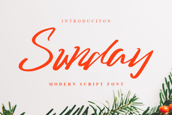 Sunday Font Poster 1