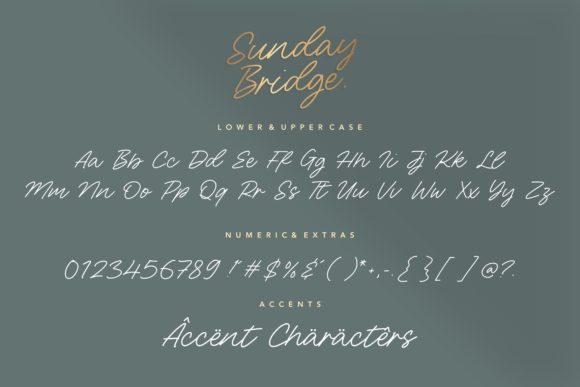 Sunday Bridge Font Poster 6