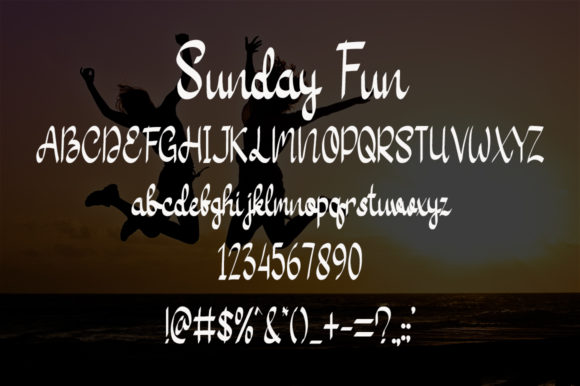 Sunday Fun Font Poster 4