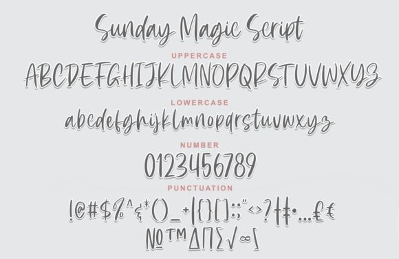 Sunday Magic Font Poster 4