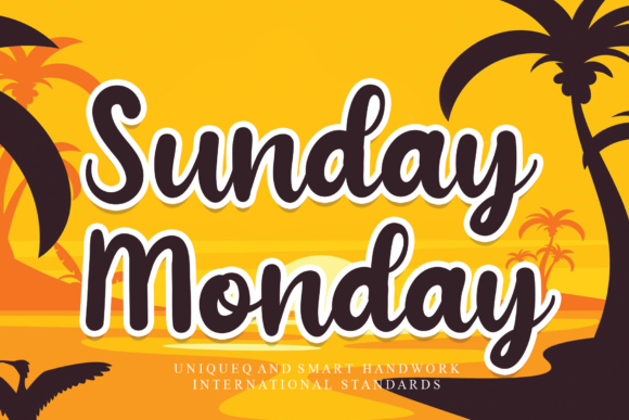 Sunday Monday Font