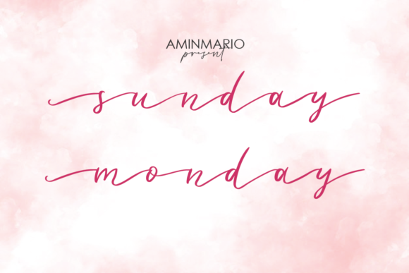 Sunday Monday Font