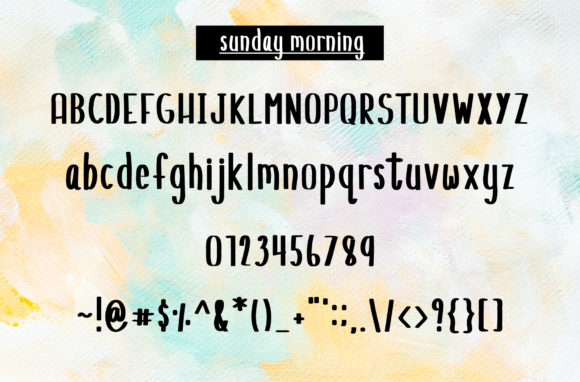 Sunday Morning Font Poster 6