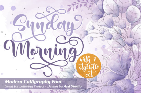 Sunday Morning Font Poster 1