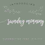 Sunday Morning Font Poster 1