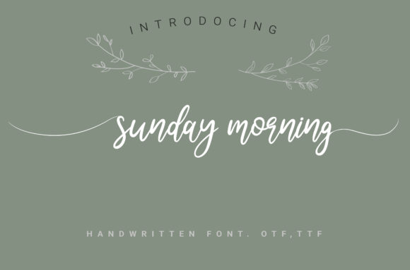 Sunday Morning Font Poster 1
