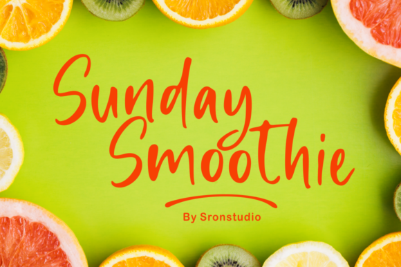 Sunday Smoothie Font