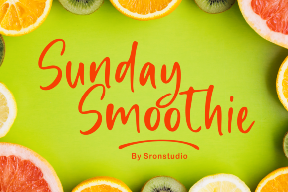 Sunday Smoothie Font Poster 1