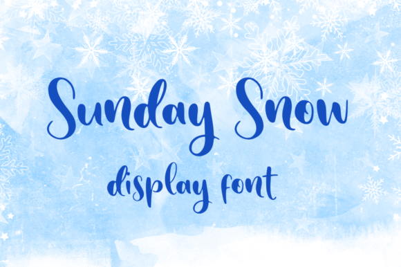 Sunday Snow Font Poster 1