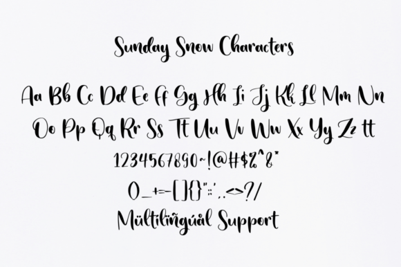 Sunday Snow Font Poster 7