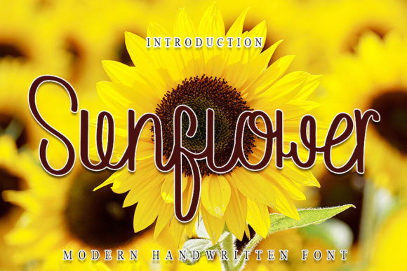 Sunflower Font Poster 1