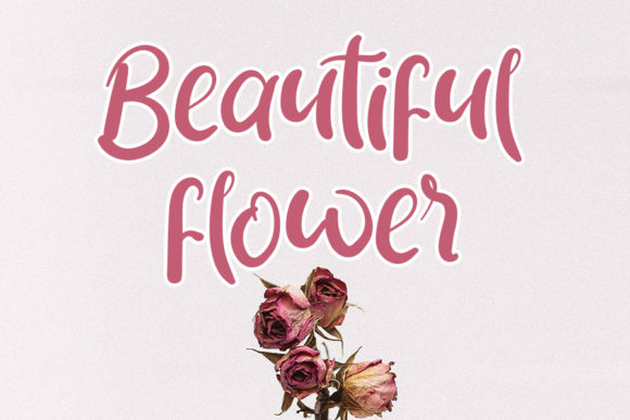 Sunflower Font Poster 4