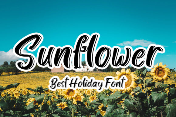 Sunflower Font Poster 1