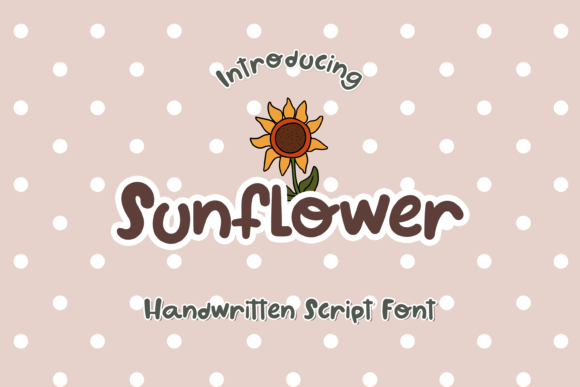 Sunflower Font Poster 1