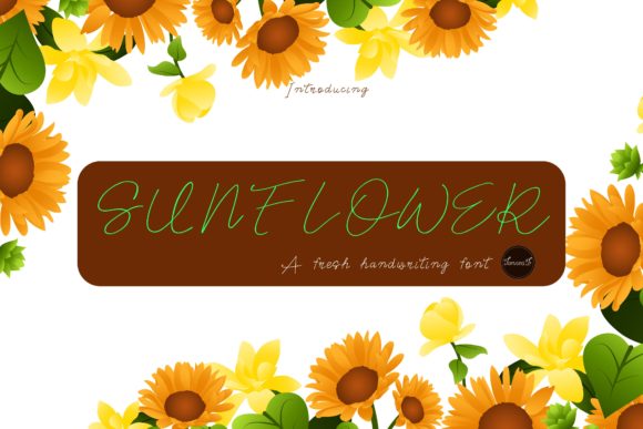 Sunflower Font Poster 1