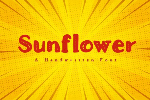 Sunflower Font Poster 1