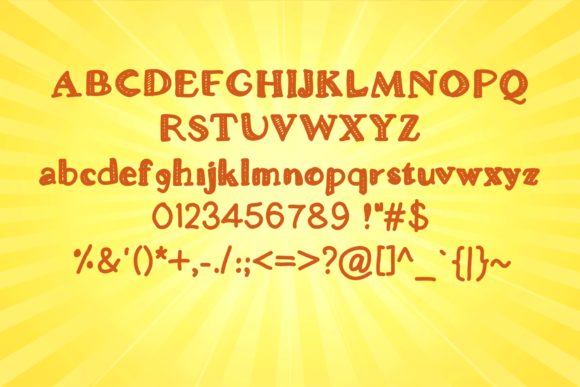 Sunflower Font Poster 4