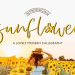 Sunflower Font Poster 1