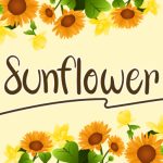 Sunflower Font Poster 1