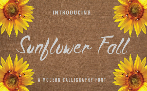 Sunflower Fall Font Poster 1