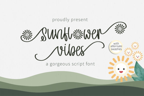 Sunflower Vibes Font Poster 1