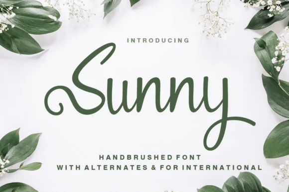 Sunny Font Sunny Font Poster 1