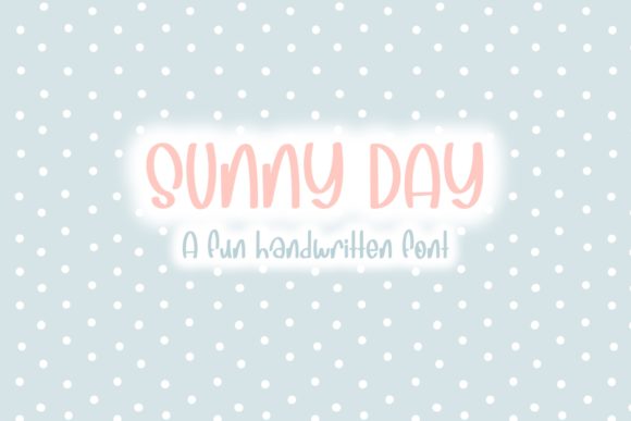 Sunny Day Font Poster 1
