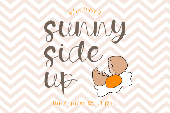Sunny Side Up Font Sunny Side Up Font Poster 1