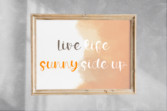 Sunny Side Up Font Poster 5