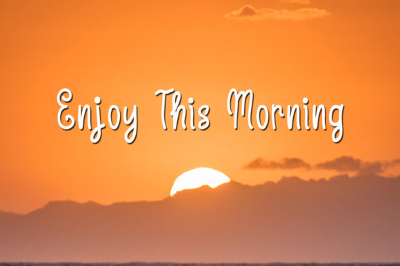 Sunrise Trip Font Poster 3