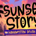 Sunset Story Font Poster 1