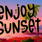 Sunset Story Font Poster 3