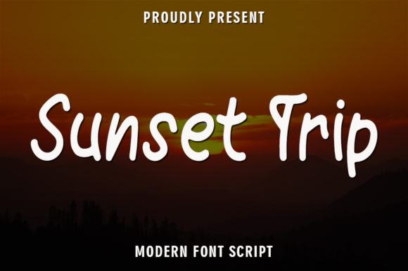 Sunset Trip Font Poster 1