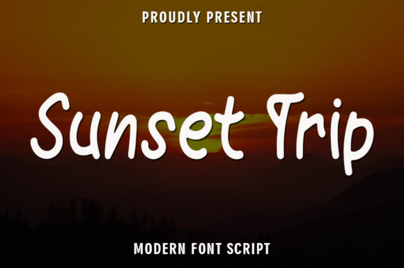Sunset Trip Font Poster 1