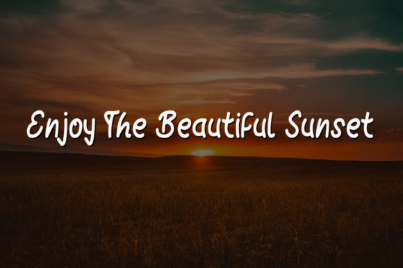 Sunset Trip Font Poster 2
