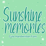 Sunshine Memories Font Poster 1