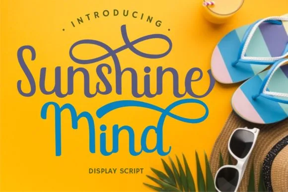 Sunshine Mind Font Sunshine Mind Font Poster 1