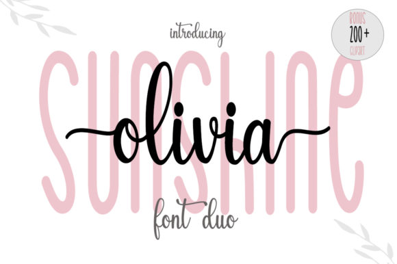 Sunshine Olivia Font Poster 1
