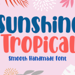 Sunshine Tropical Font Poster 1