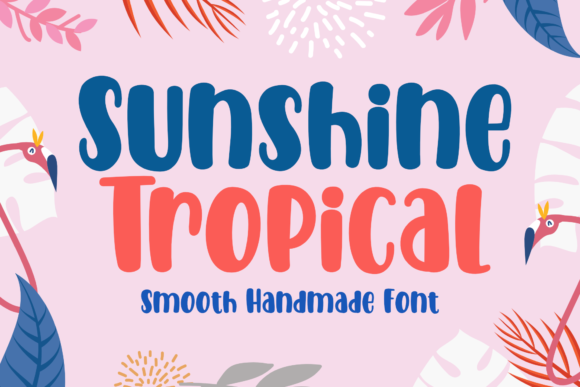Sunshine Tropical Font Poster 1