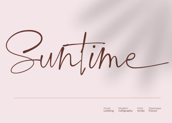 Suntime Font Poster 1