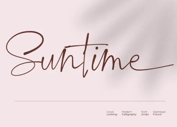 Suntime Font Poster 1