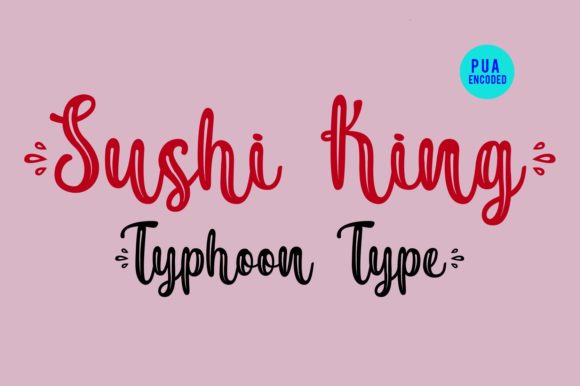 Sushi King Font Poster 2