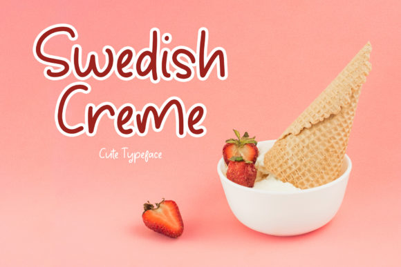Swedish Creme Font Poster 1