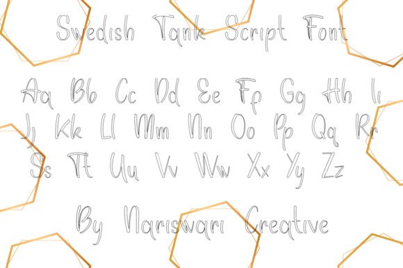 Swedish Tank Font Poster 2