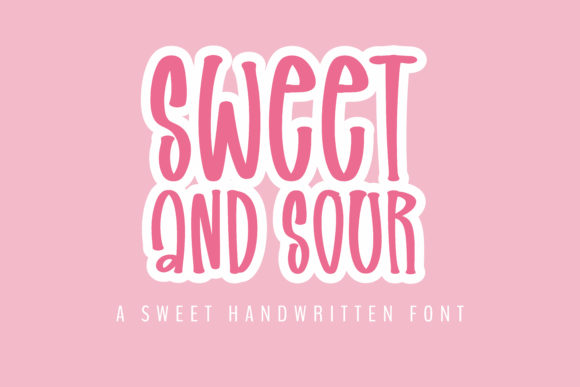 Sweet and Sour Font Poster 1