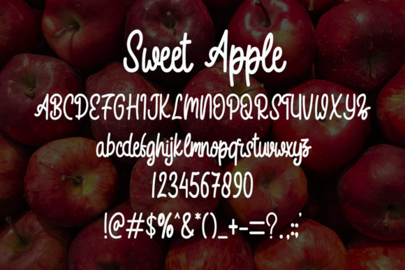 Sweet Apple Font Poster 5